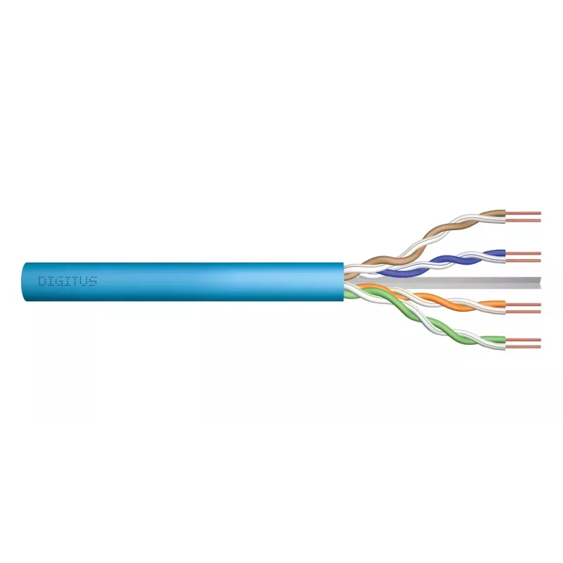 Kabel sieciowy Digitus Cat.6A U/UTP 500 m, niebieski