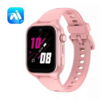 Smartwatch Stelio Junior Pro AI 4G ST-SWJ102-PK — dziecięcy zegarek 4G, różowy