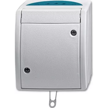 BUSCH JAEGER 2CKA001383A0141 - Zugkettenschalter - Srebrny - IP44 - RoHS CE - 250 V - 74 mm