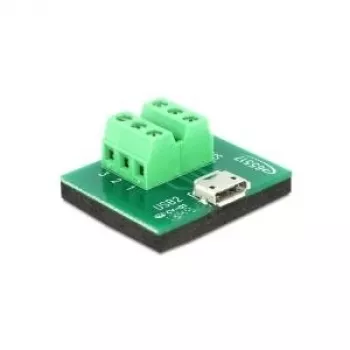 Adapter zmiany typu złącza DeLOCK 65517 Micro USB 6p Czarny Zielony