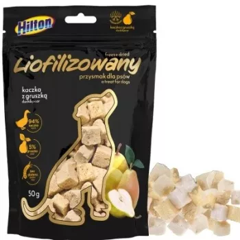 Liofilizowana przekąska dla psa Hilton z kaczką i gruszką, 50 g
