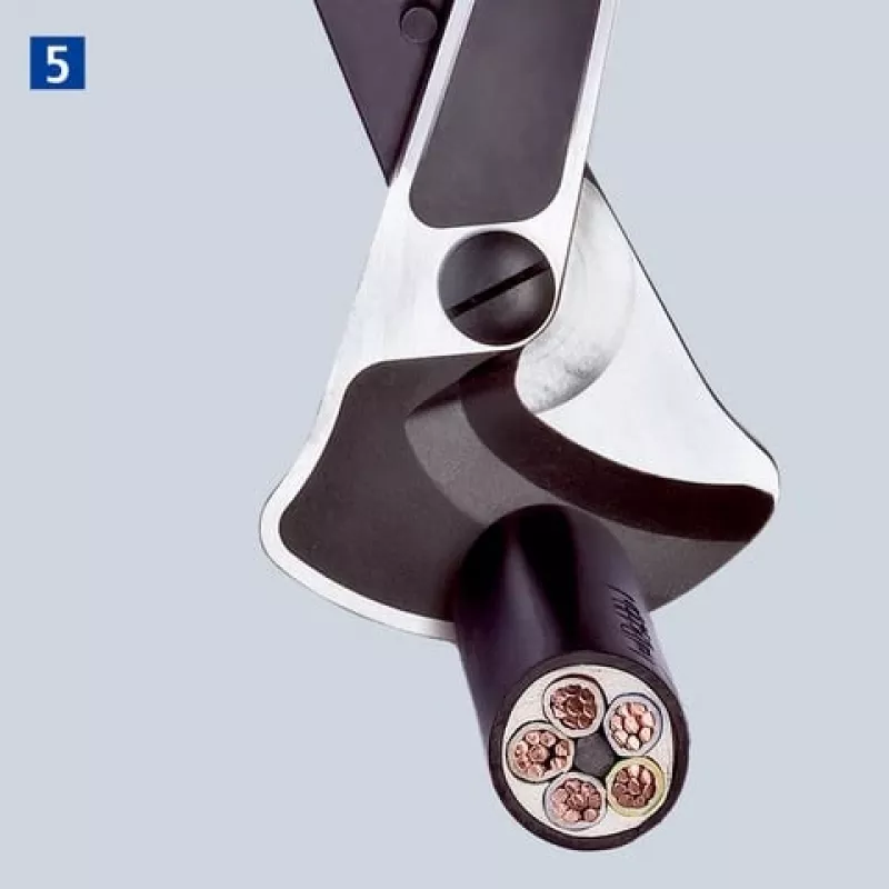 Nożyce do kabli Knipex 9532038, narzędzie tnące z mechanizmem zapadkowym
