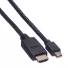 Kabel Mini DisplayPort VALUE Mini DP-HDTV M/M 2 m