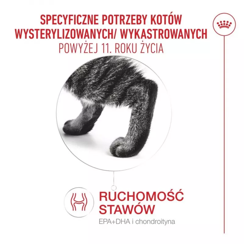 Sucha karma dla kota Royal Canin FHN Ageing Sterilised 11+ z drobiem 4 kg, 30% białka, 12,5% tłuszczu
