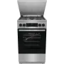 Gorenje GKS5C71XF Wolnostojąca kuchenka z piekarnikiem Srebrny