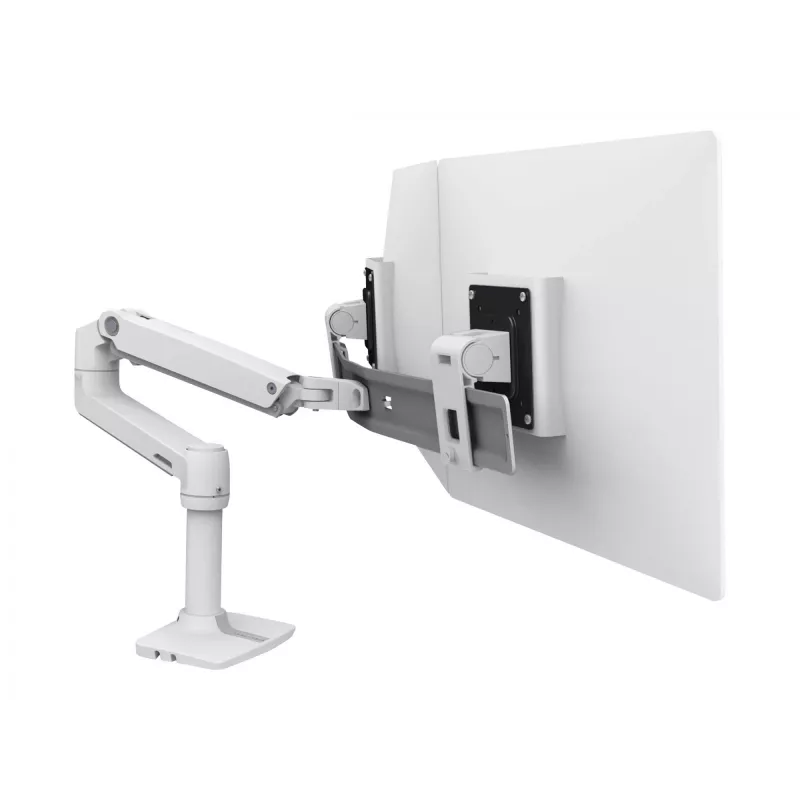 Uchwyt biurkowy Ergotron LX Series Dual Direct Arm 63,5 cm (25 cali) Biały