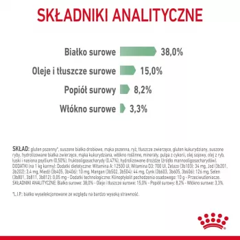 Sucha karma dla kota Royal Canin Digestive Care 10 kg — Dorosłe, Receptura z rybą i drobiem, 38% białka, 15% tłuszczu