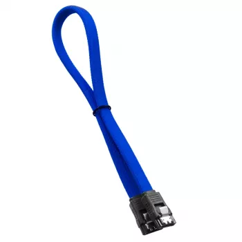 CableMod ModMesh - kabel SATA - Serial ATA 150/300/600 - SATA (W) do SATA (W) - 60cm - niebieski (CM-CAB-SATA-N60KB-R)