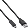InLine kabel USB 2.0 USB-C do A, czarny, 1 m, 130 szt. opakowanie zbiorcze (B-35731)