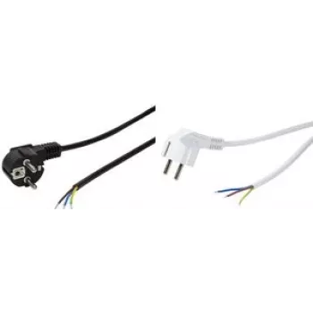 LogiLink - Kabel zasilający - CEE 7/7 (M) do wtyczki bez wtyczki - AC 250 V - 1,5 m - Czarny