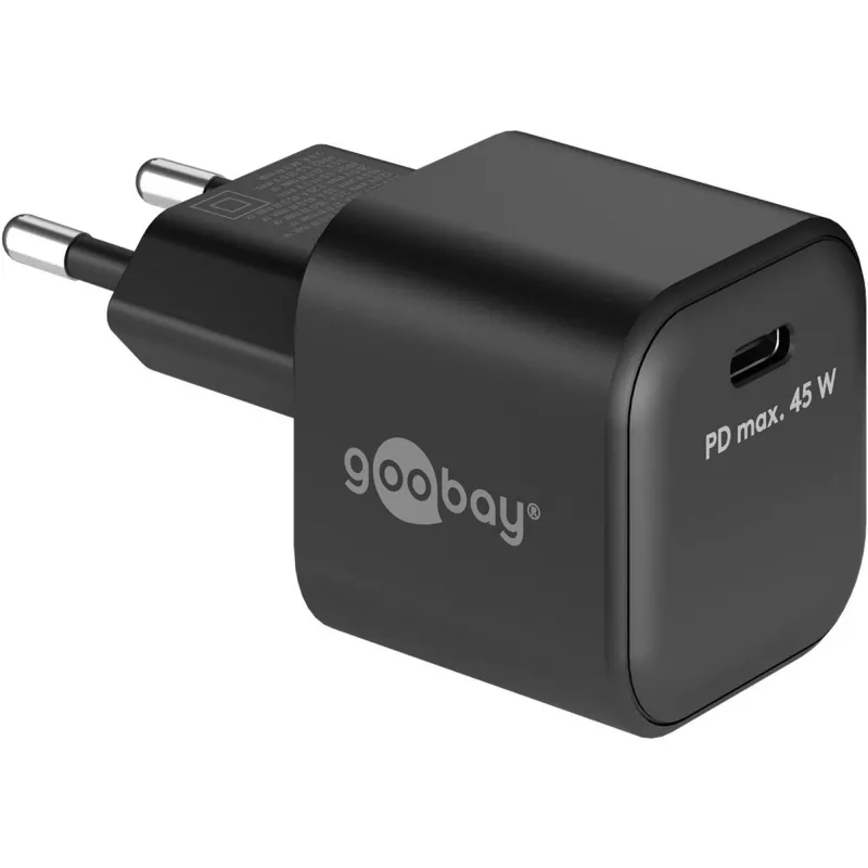 Goobay Charger 65331 Indoor AC Fast Charging Czarny USB Type-C