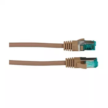Kabel krosowy EFB-Elektronik RJ45 kat.6A S/FTP LSZH brązowy 1m Producent: EFB Elektronik (MK6001.1BR)