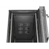 Szafa rack LANBERG FF01-6222-12B 22U 600x1200 mm czarna z przeszklonymi drzwiami przednimi i tylnymi