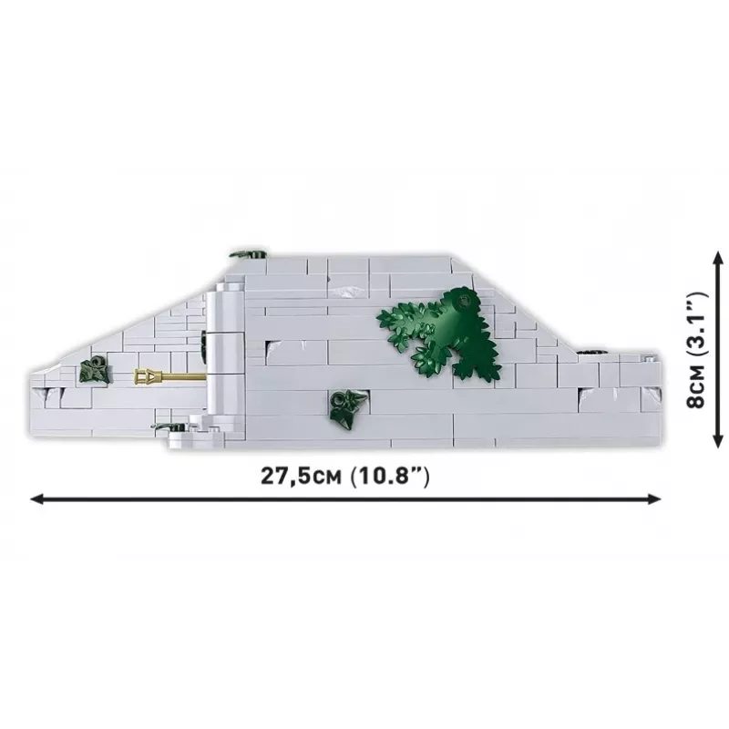 Zestaw konstrukcyjny Cobi German Bunker Regelbau 667/642 model COBI-3136 – szczegółowy zestaw klocków