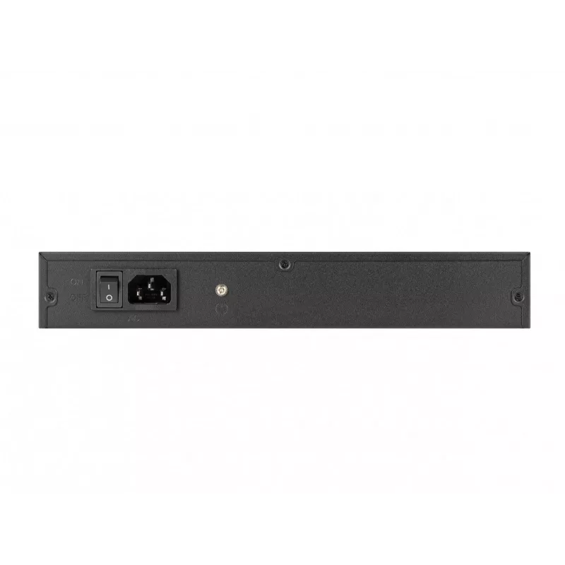 Przełącznik niezarządzalny LANBERG RSGE-24 — 24× Gigabit Ethernet 1U, do montażu w szafie rack, czarny