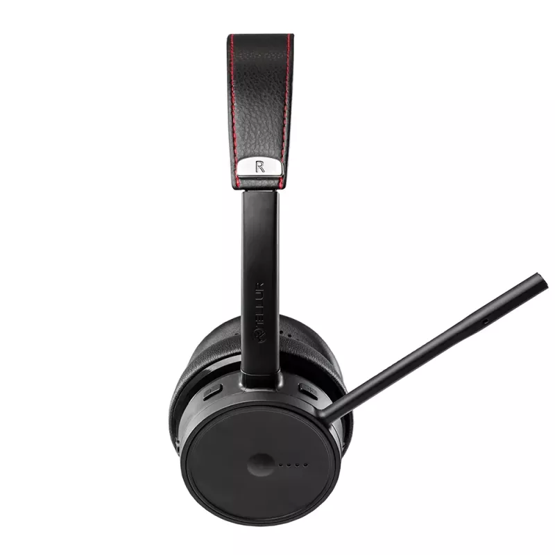 Zestaw słuchawkowy Tellur Voice Pro Wireless Call Center Headset Czarny TLL411007