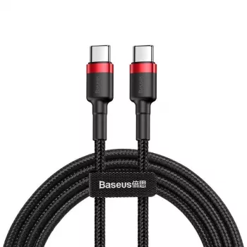 Kabel USB-C do USB-C Baseus CATKLF-G91 1 m, złącza USB C, 0,48 Gbit/s, czarny