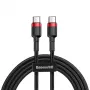 Kabel USB-C do USB-C Baseus CATKLF-G91 1 m, złącza USB C, 0,48 Gbit/s, czarny
