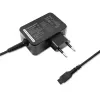 Qoltec 51025 zasilacz/przetwornica do użytku wewnętrznego Czarny