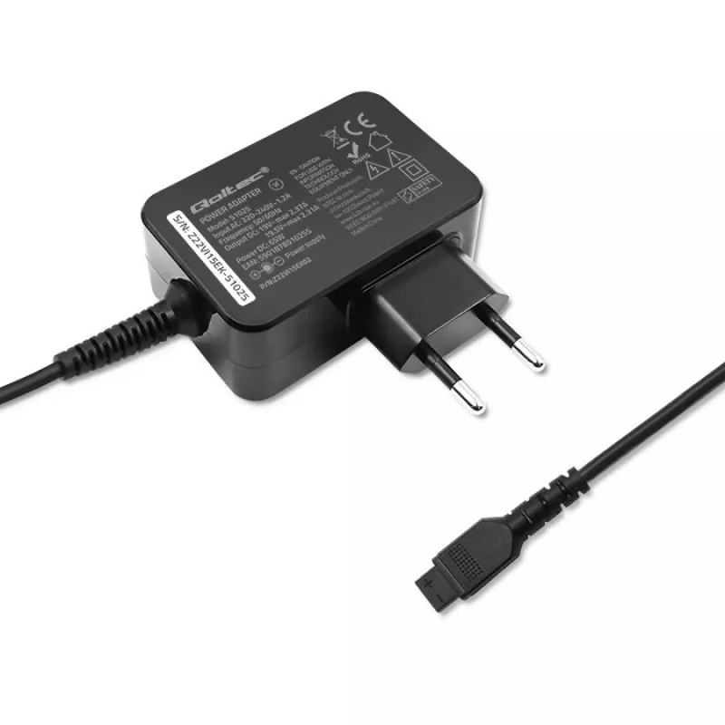 Qoltec 51025 zasilacz/przetwornica do użytku wewnętrznego Czarny