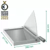 Leitz Precision Office Paper Cutter A4+, 15 arkuszy, ręczny docisk, stal nierdzewna, A4 Maxi, 80 g/m², szkło