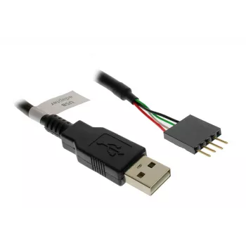Kabel USB Akasa 0,4 m USB A Czarny