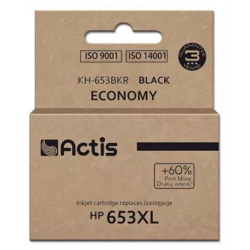 Wkład atramentowy Actis KH-653BKR (zamiennik HP 653XL 3YM75AE; Premium; 20ml; 575 stron; czarny)