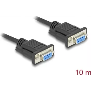 DeLOCK 86827 kabel szeregowy czarny 10 m DB-9