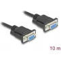 DeLOCK 86827 kabel szeregowy czarny 10 m DB-9