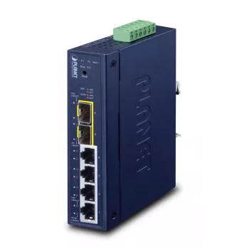 Przełącznik zarządzalny PLANET Industrial L2/L4 4-portowy Gigabit Ethernet 10/100/1000