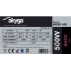 Zasilacz Akyga AK-B1-500, 500 W, ATX 2.31, 20+4 pin, wentylator 120 mm, niemodularny