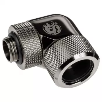 Adapter 90° BitsPower Advanced Multi-Link G1/4 cala AG na hardtube 16 mm OD, obrotowy