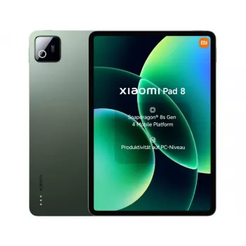 Tablet Xiaomi Pad 8 — 11,2 cala 3.2K, Snapdragon 8s Gen 4, 8 GB RAM, 256 GB, Wi‑Fi 7, 9200 mAh, zielony