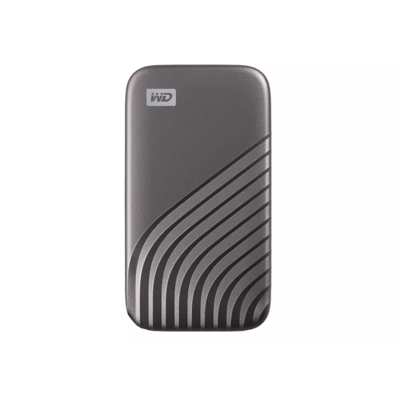 WD My Passport SSD WDBAGF0040BGY - SSD - szyfrowany - 4 TB - zewnętrzny (przenośny) - USB 3.2 Gen 2 (złącze USB-C) - 256-bitowy AES - Szary