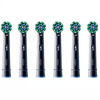 Główki wymienne Oral-B Pro CrossAction CleanMaximizer, czarne, 6 szt.