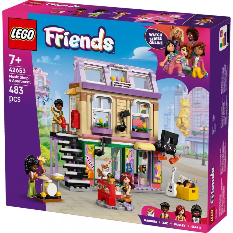 LEGO FRIENDS 42653 Sklep muzyczny i mieszkanie