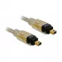 Kabel FireWire A/A DeLOCK 1,0 m szary