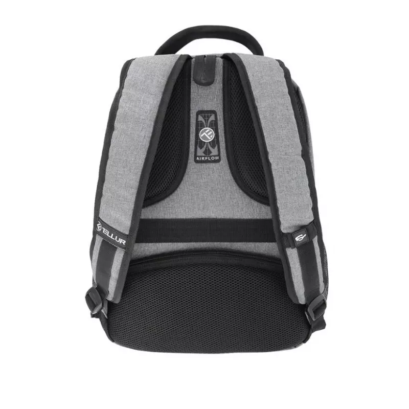 Plecak na laptopa Tellur Companion 15.6 cala z portem USB, szary