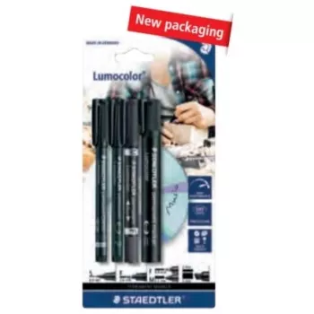 Marker permanentny Staedtler 60 BK czarny 4 szt.