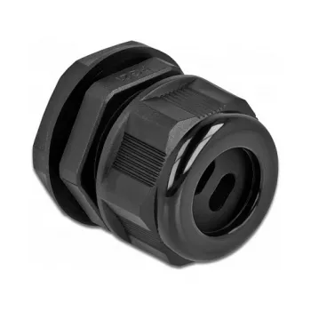 Przepust kablowy DeLOCK 60391 czarny plastikowy 2 szt.