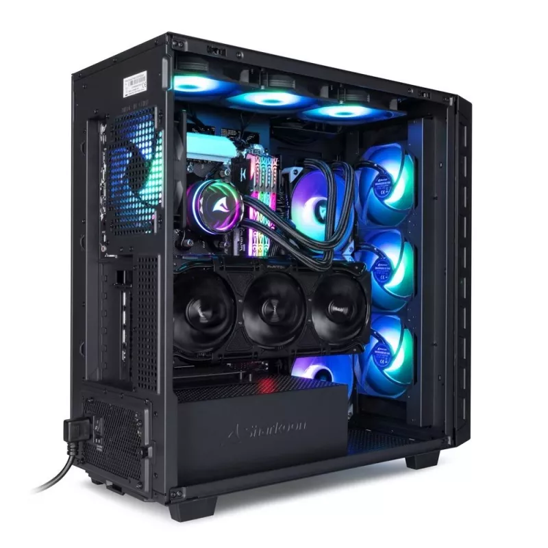 Sharkoon REBEL C80G RGB Midi Tower Czarny