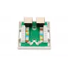 Natynkowe gniazdo sieciowe Extralink EX.9649 — 2x RJ45 Cat5e STP