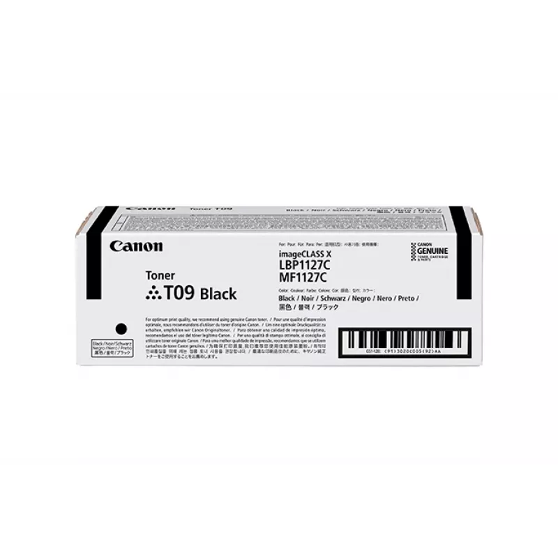 Canon TONER T09 BK kaseta z tonerem 1 szt. Oryginalna Czarna