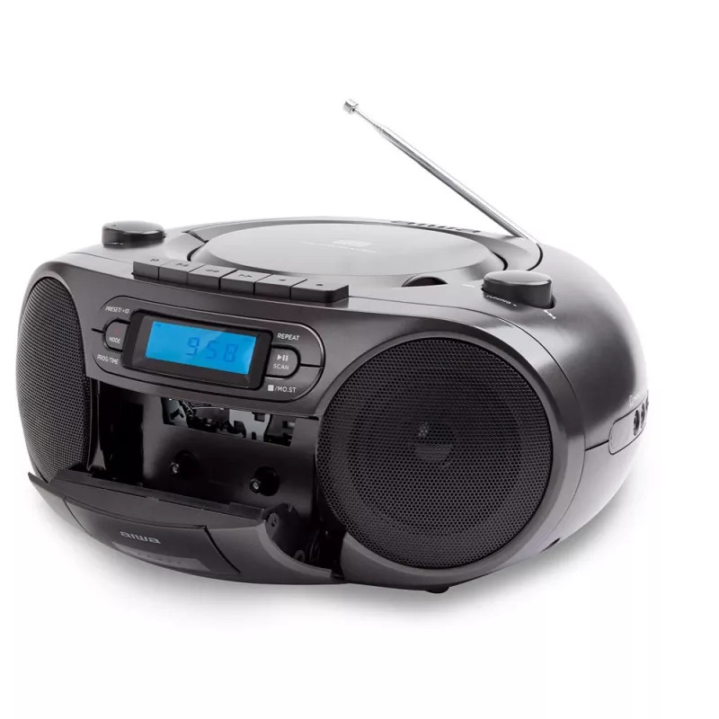 Przenośny zestaw stereo Aiwa BBTC-550BK Cyfrowy 6 W FM PLL Czarny