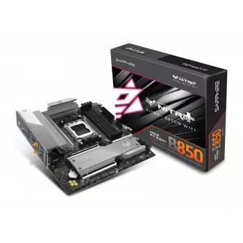 Płyta główna Sapphire NITRO+ B850M WIFI — AMD B850, Socket AM5, micro ATX, DDR5, 4x DIMM, Wi‑Fi 6, 2.5Gb LAN, 2x M.2