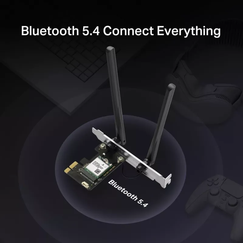 Bezprzewodowy adapter USB MERCUSYS MA70XE AX1800 z Bluetooth 5.4 — Wi‑Fi 6 (AX1800)