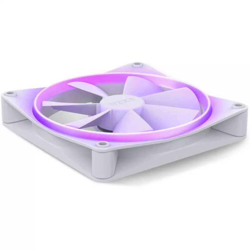 NZXT F140 RGB 140mm Biały Pojedynczy Wentylator