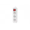 Przedłużacz sieciowy LANBERG PS1-03E-0300-W — kabel 3 m, 3 gniazda typu E, biały, do użytku wewnętrznego