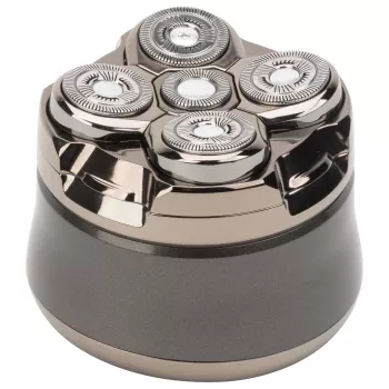 Golarka rotacyjna męska Jata JBMA1444 — 5 głowic tnących, Li-Ion 1200 mAh, mokro i sucho, chrom