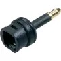 Sprzęgło Toslink na 3,5 mm, adapter czarny